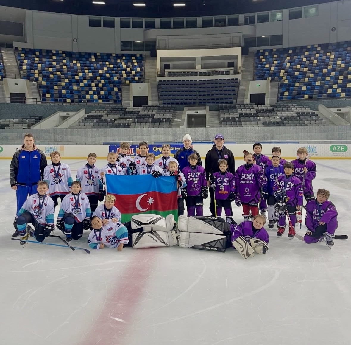 Первые детские хоккейные соревнования в Азербайджане!